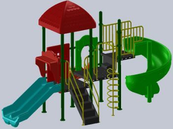 Nhà tròi cầu trượt 01